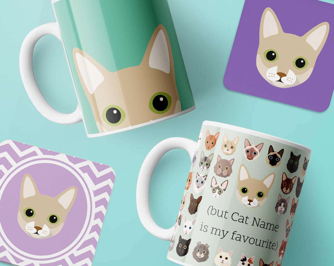 Personalized Cat Mugs