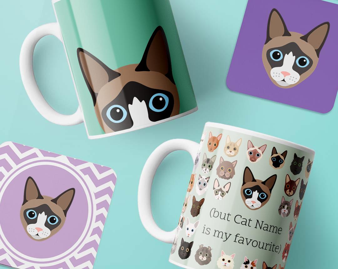 Personalized Cat Mugs