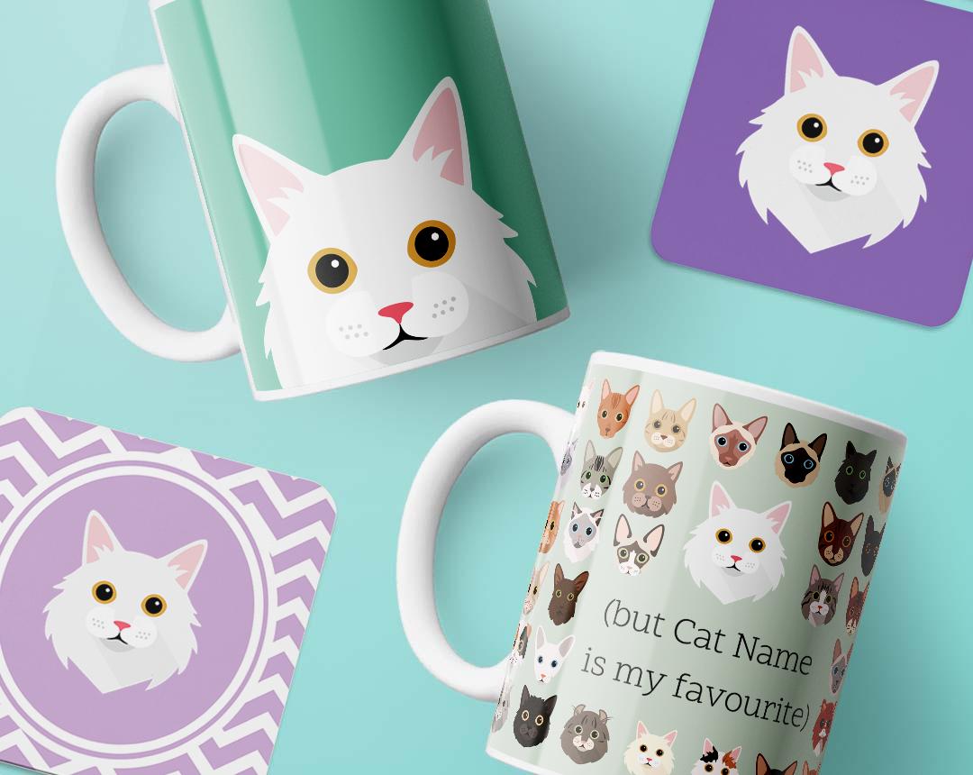 Personalized Cat Mugs