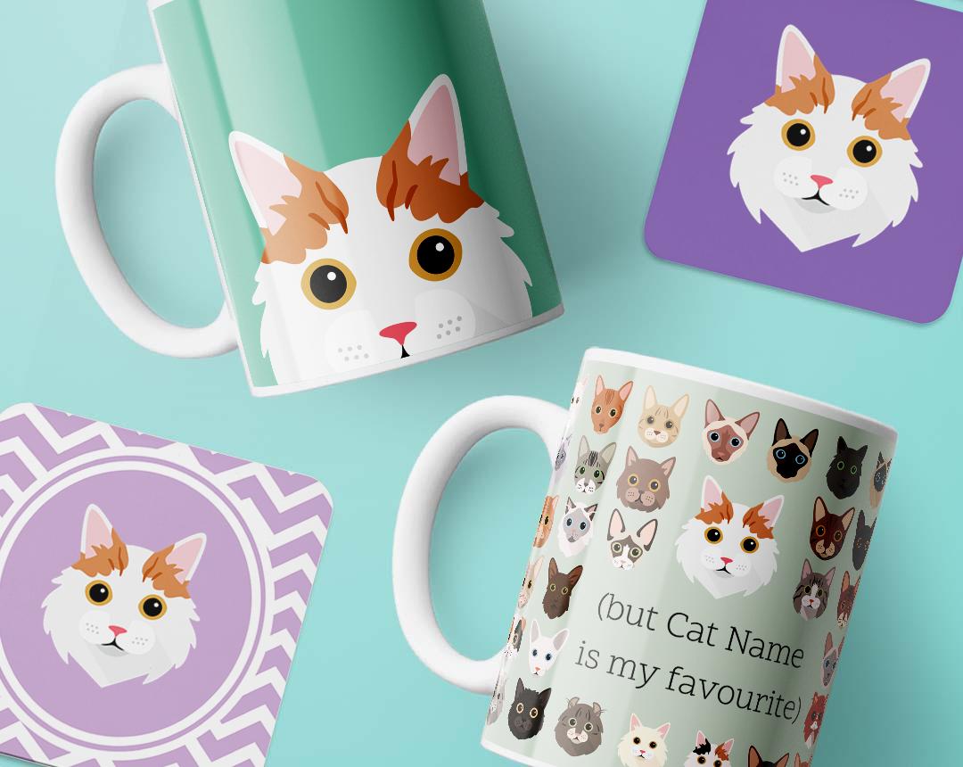 Personalized Cat Mugs