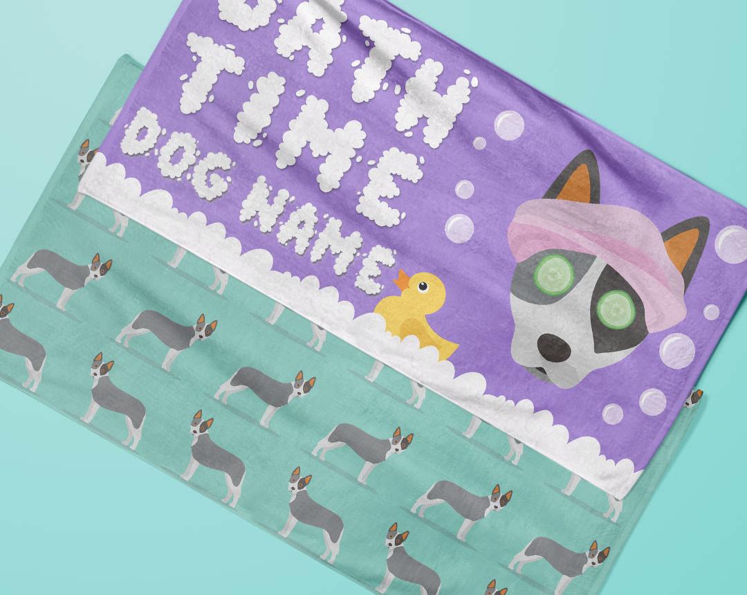 Personalized Dog Bath Towels