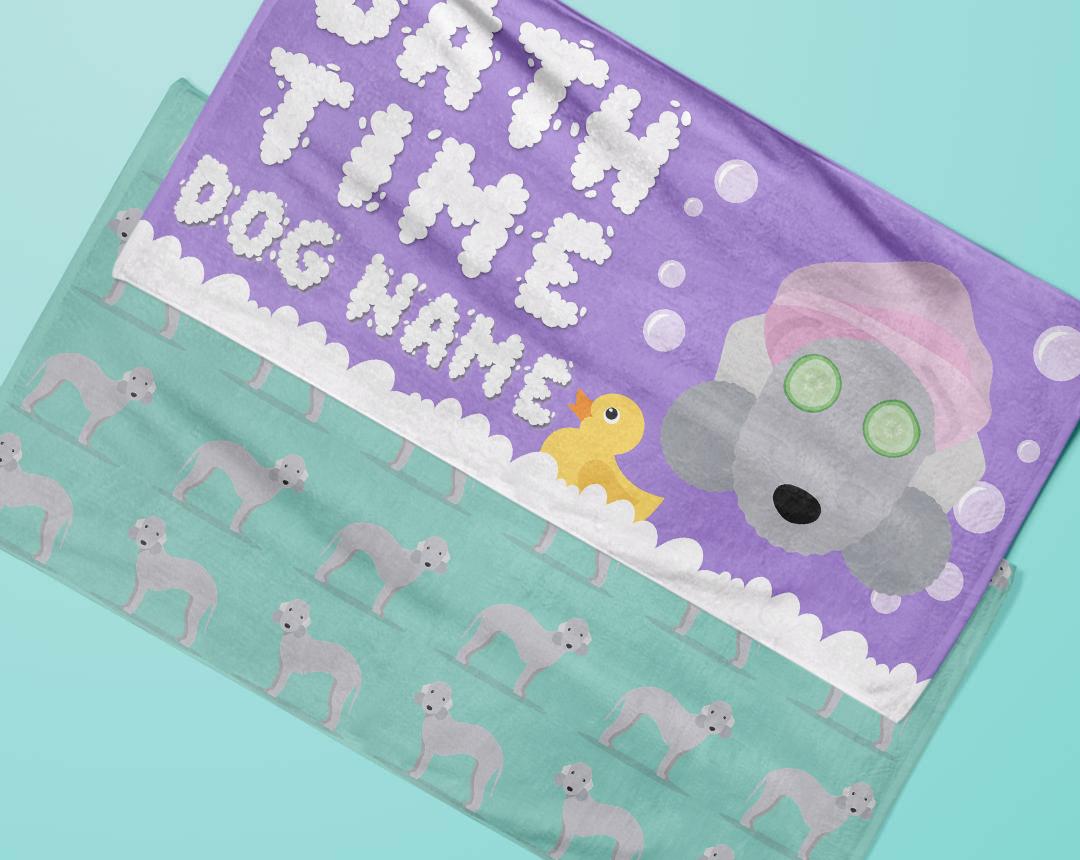 Personalized Dog Bath Towels