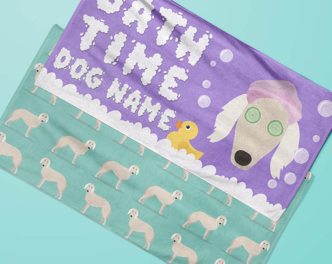 Personalized Dog Bath Towels