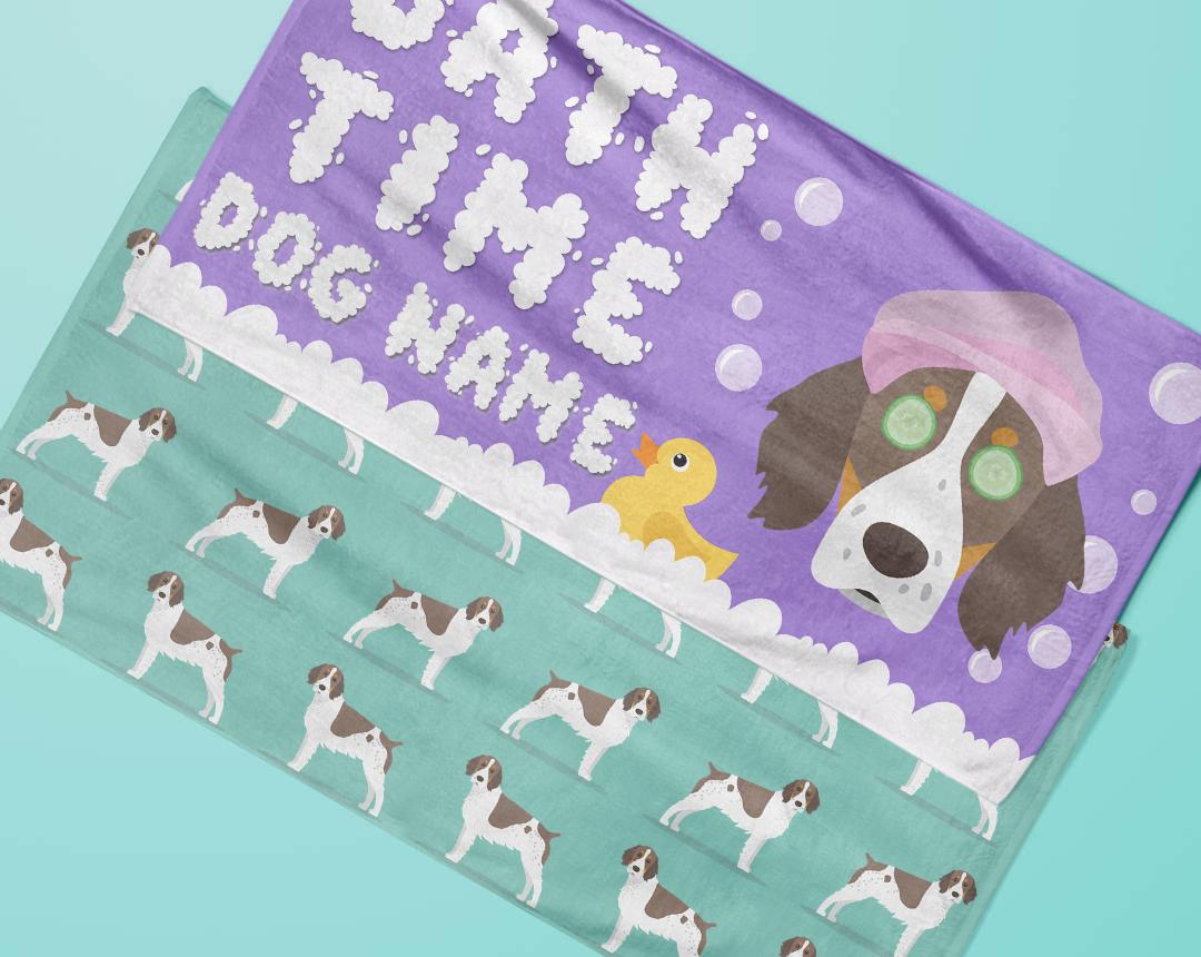 Personalized Dog Bath Towels
