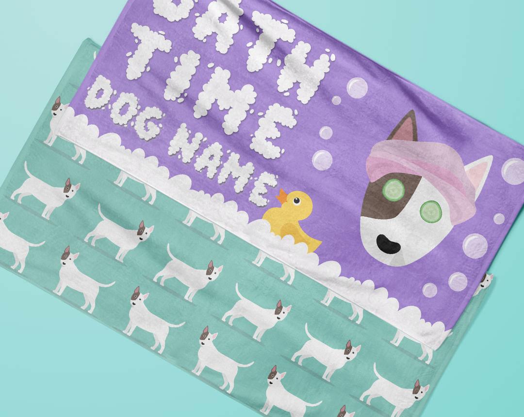 Personalized Dog Bath Towels