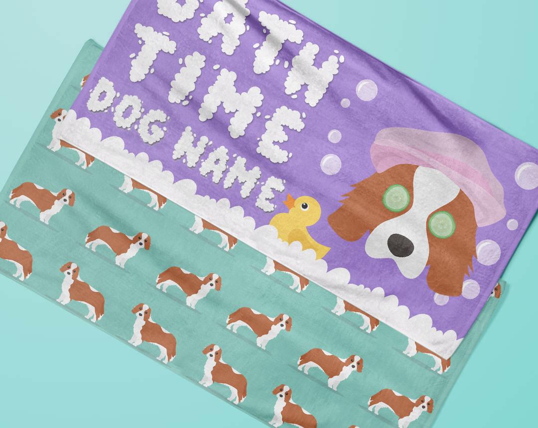 Personalized Dog Bath Towels