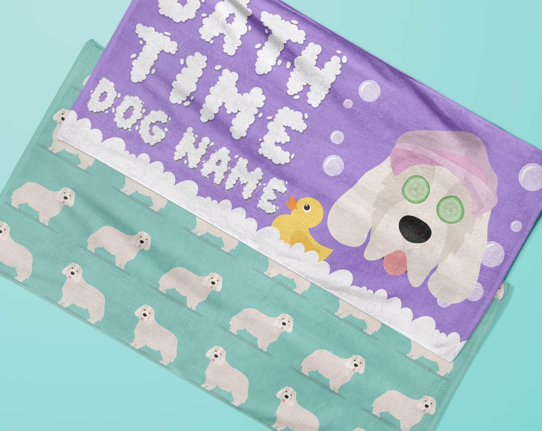 Personalized Dog Bath Towels