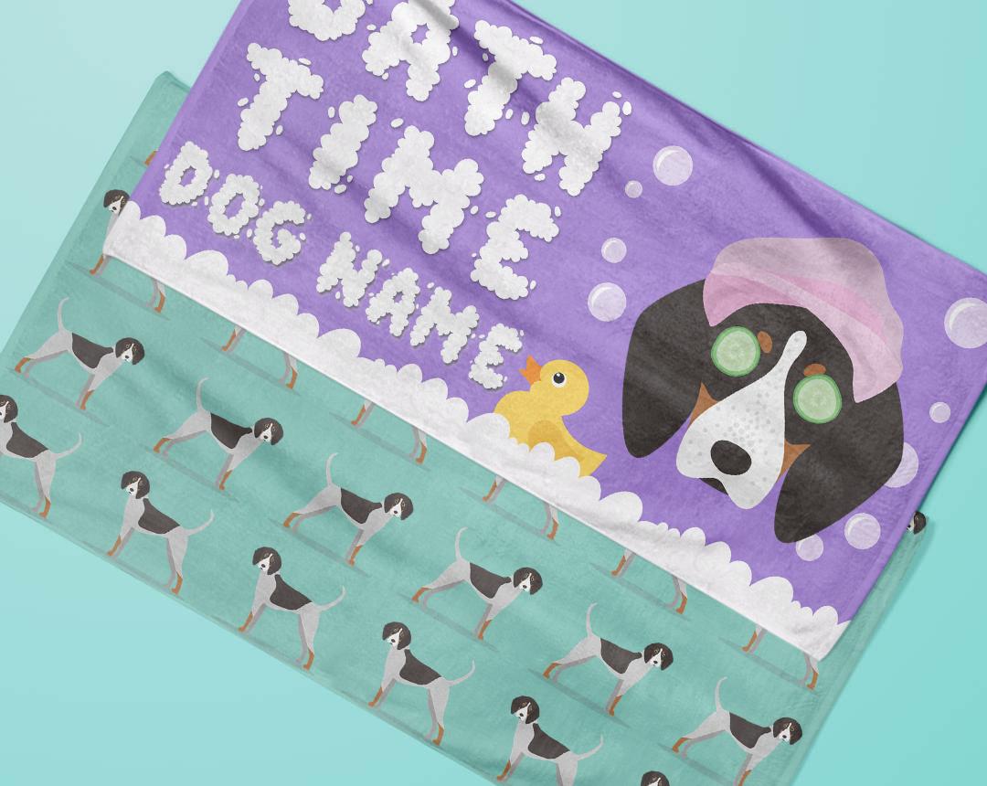 Personalized Dog Bath Towels