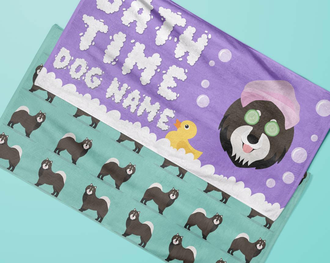 Personalized Dog Bath Towels
