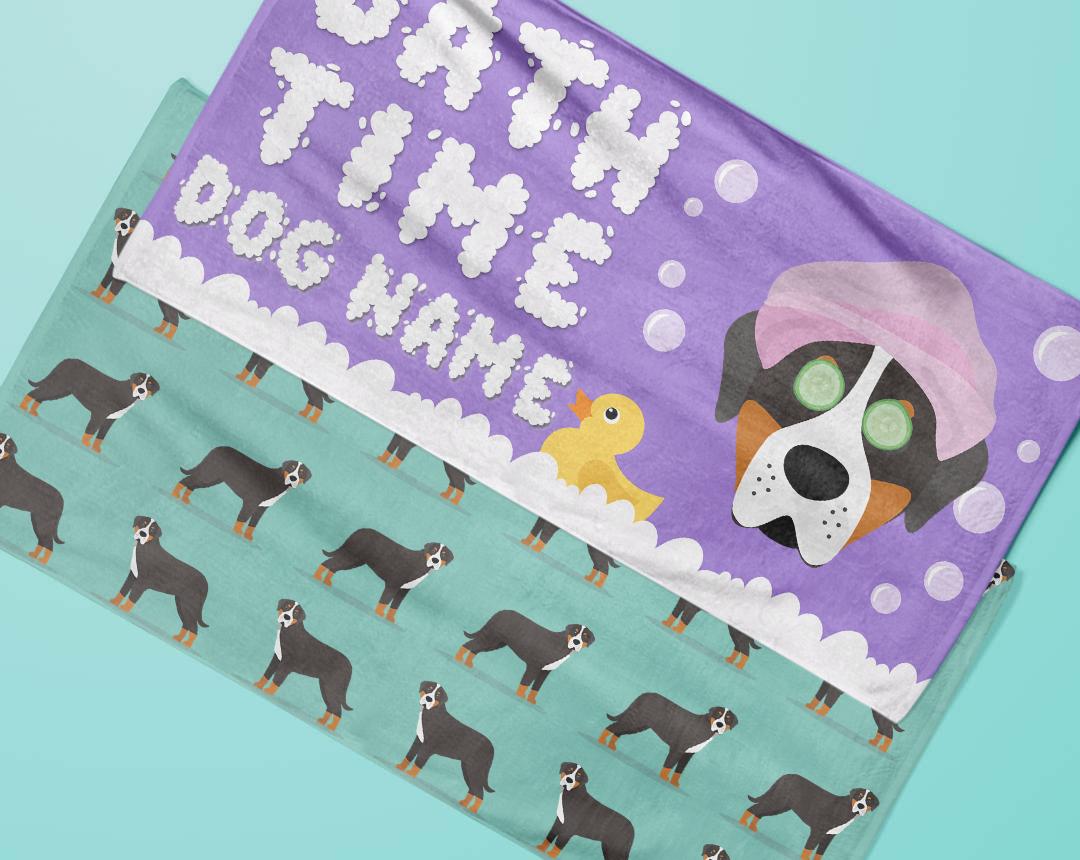 Personalized Dog Bath Towels