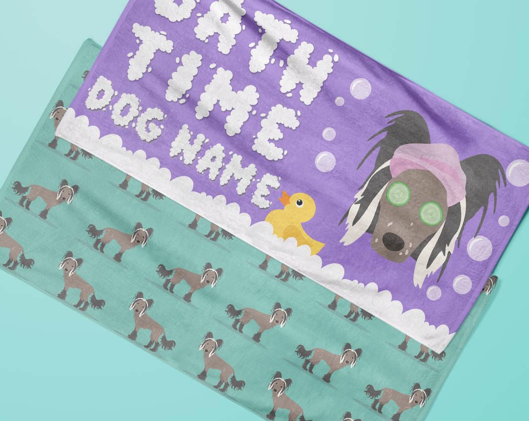 Personalized Dog Bath Towels