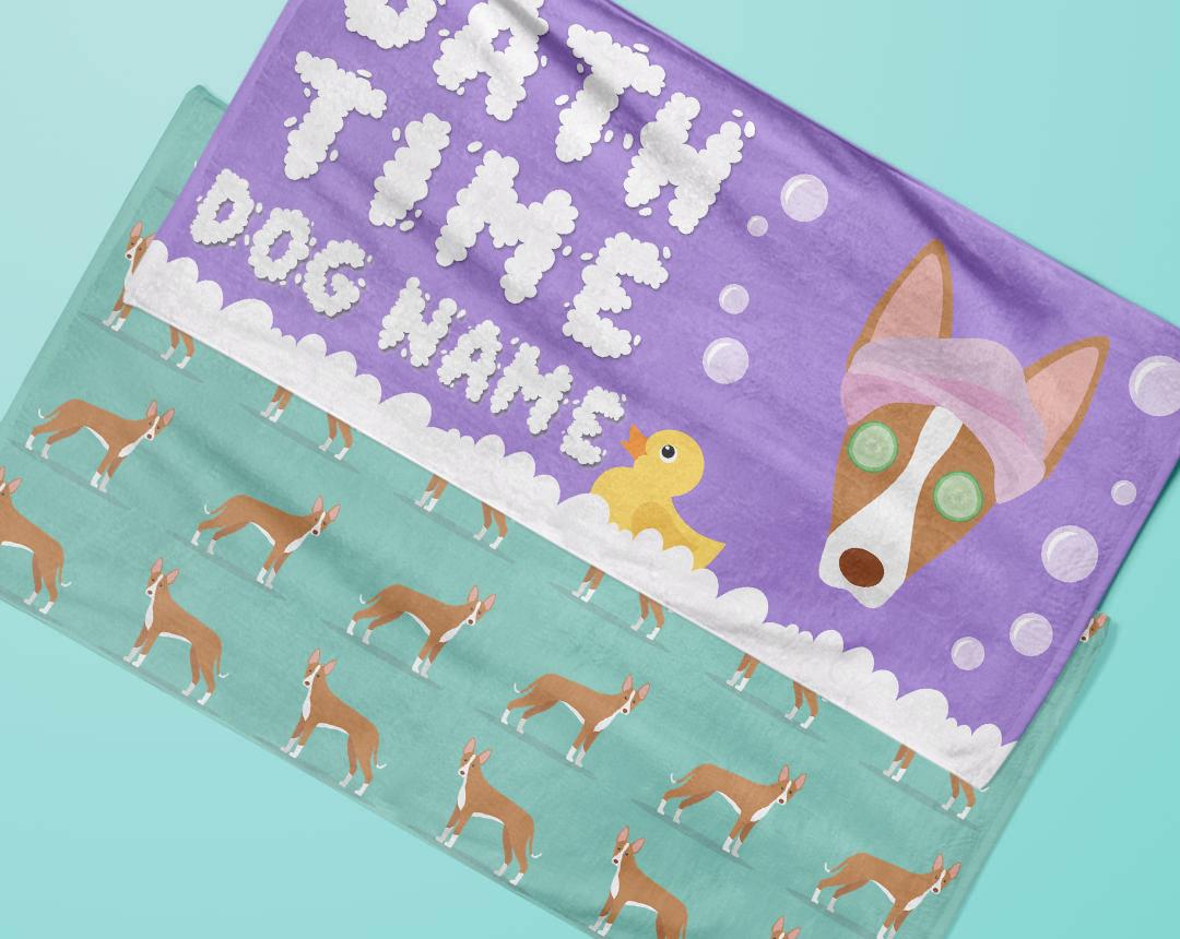 Personalized Dog Bath Towels