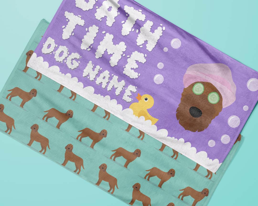 Personalized Dog Bath Towels