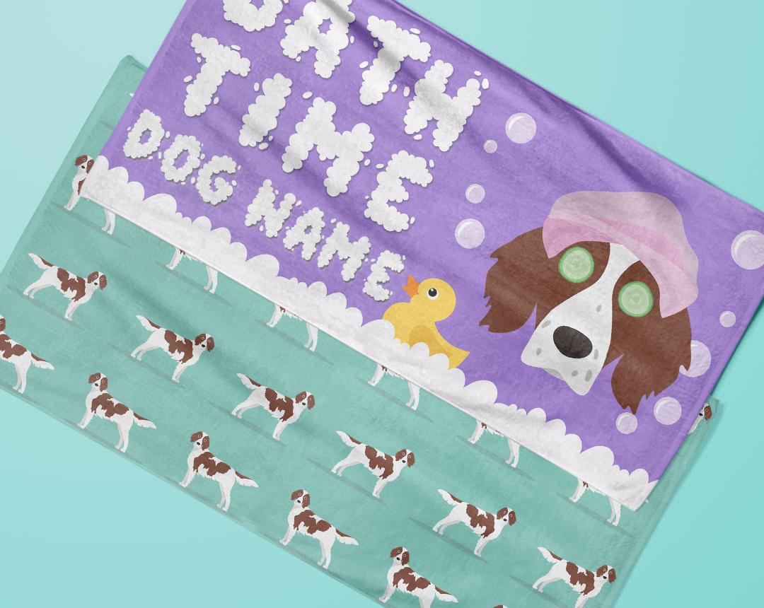 Personalized Dog Bath Towels