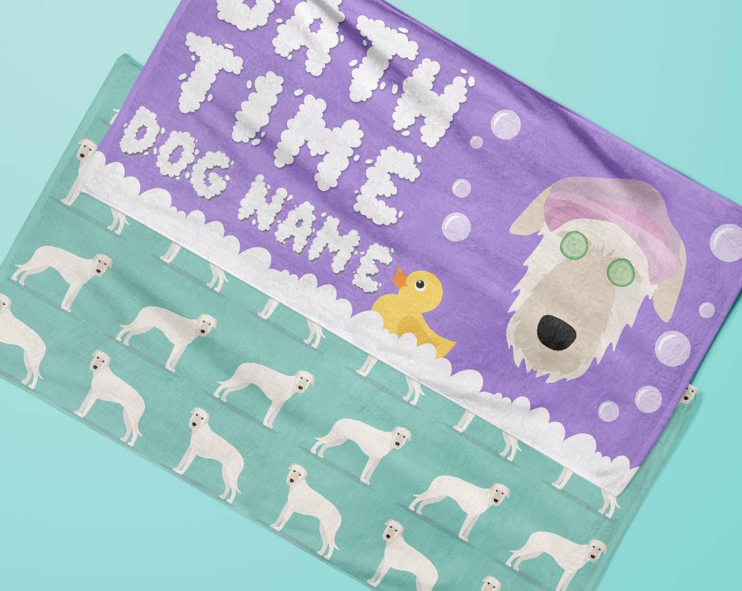 Personalized Dog Bath Towels