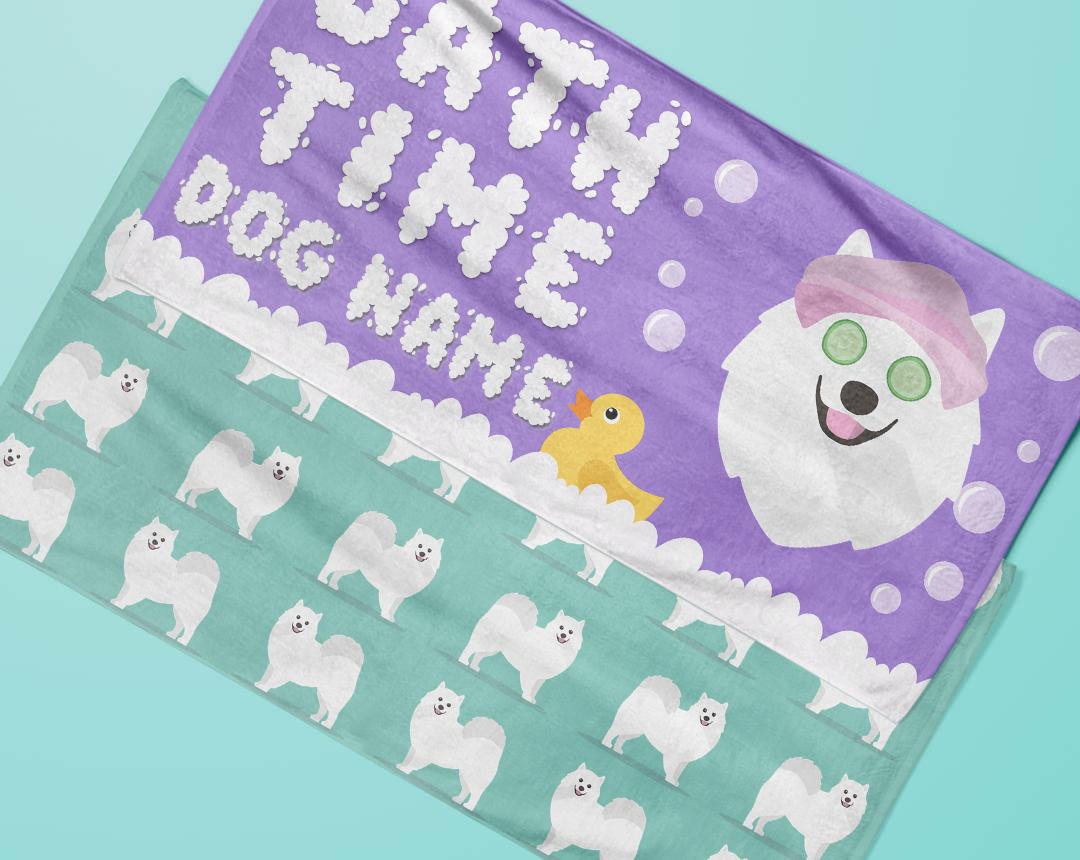 Personalized Dog Bath Towels