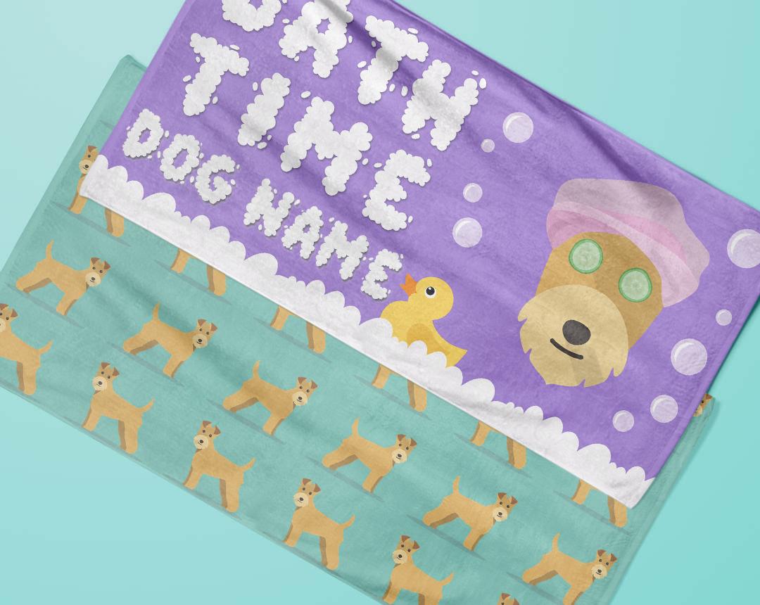 Personalized Dog Bath Towels