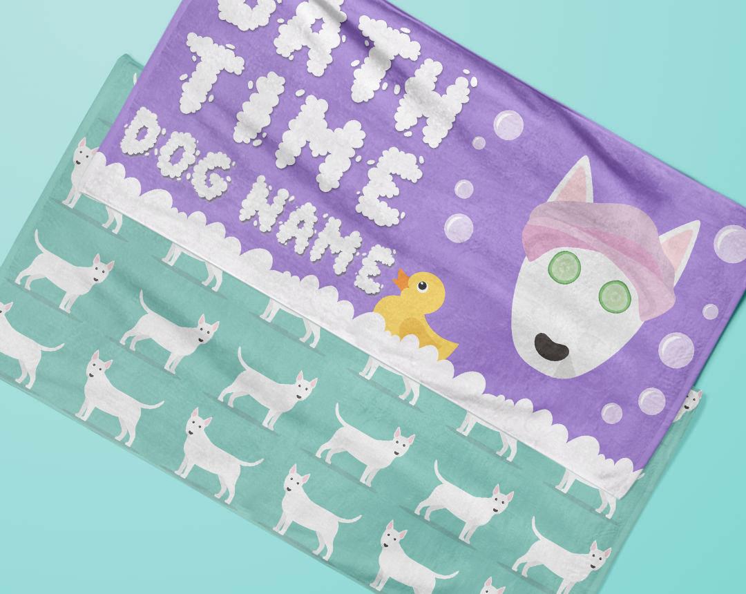 Personalized Dog Bath Towels