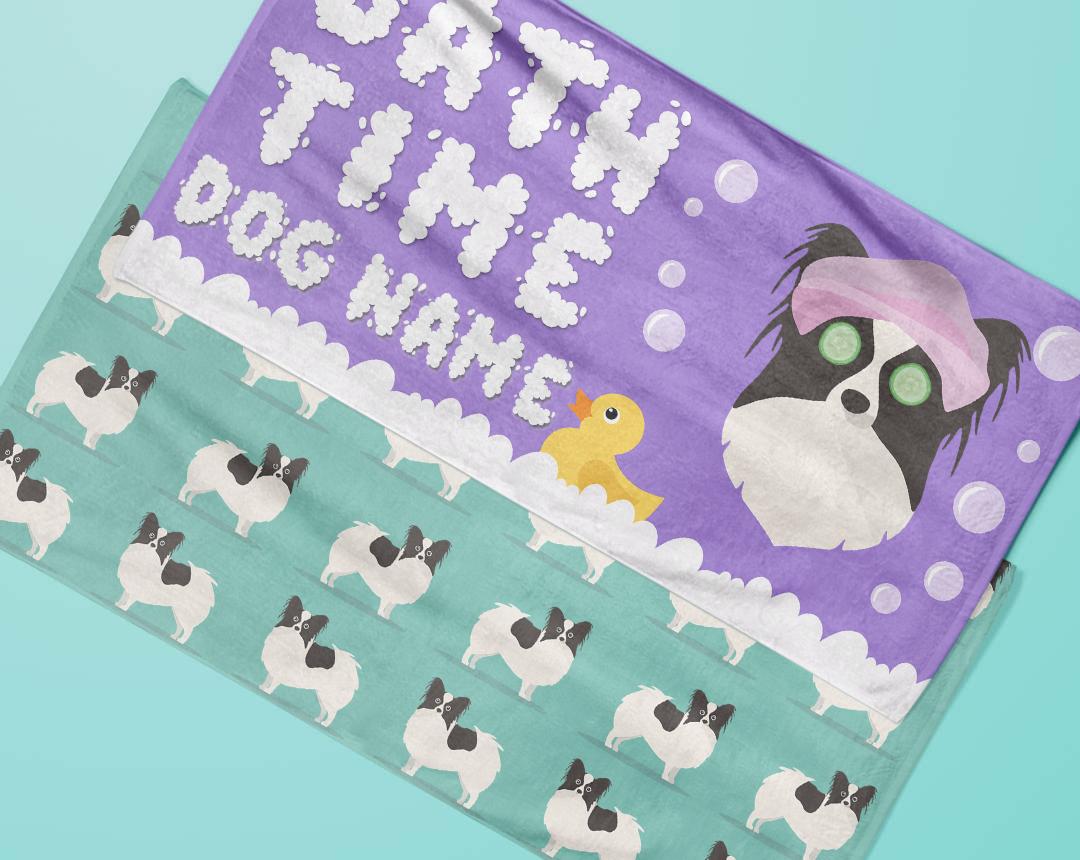 Personalized Dog Bath Towels
