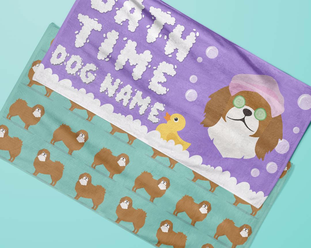 Personalized Dog Bath Towels