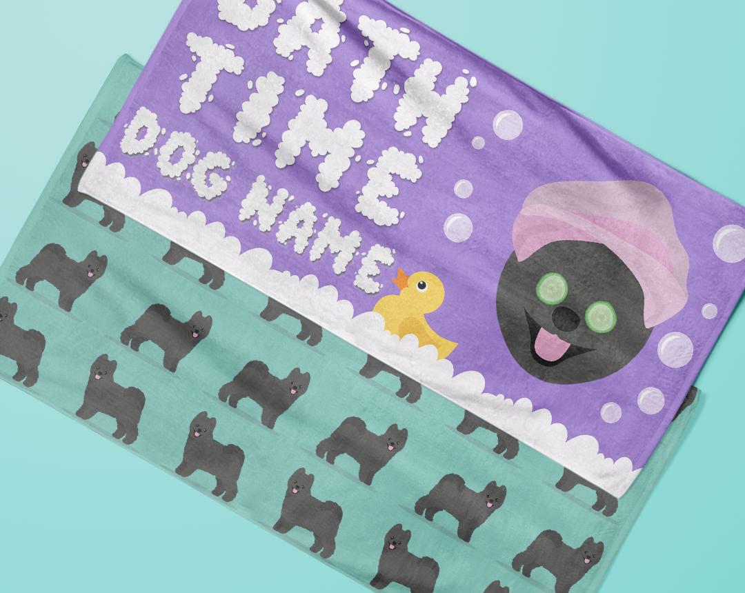 Personalized Dog Bath Towels