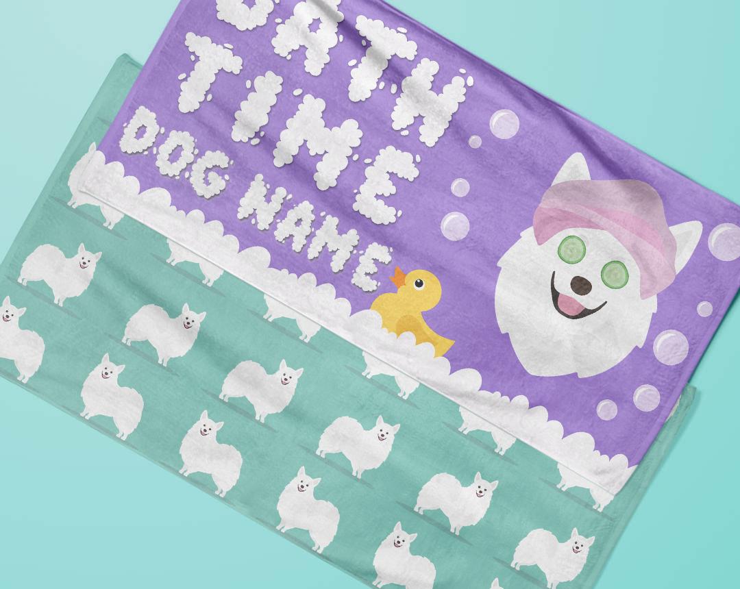 Personalized Dog Bath Towels