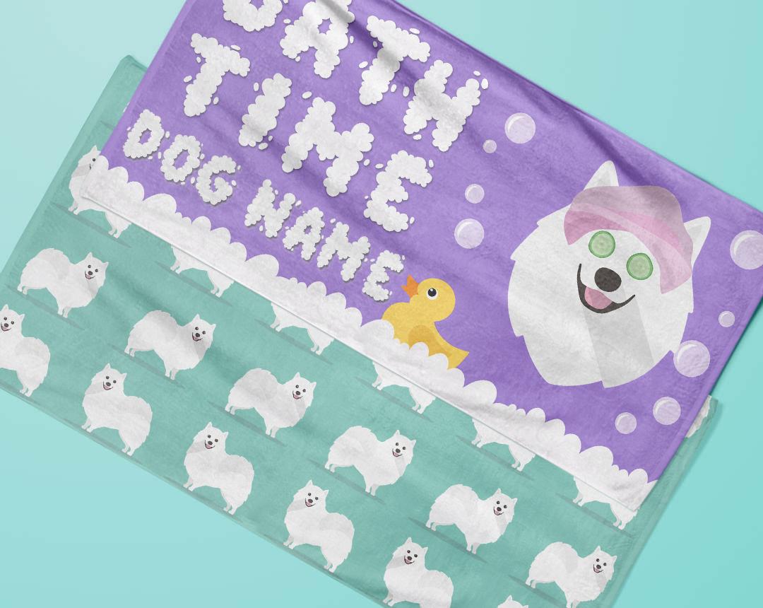 Personalized Dog Bath Towels
