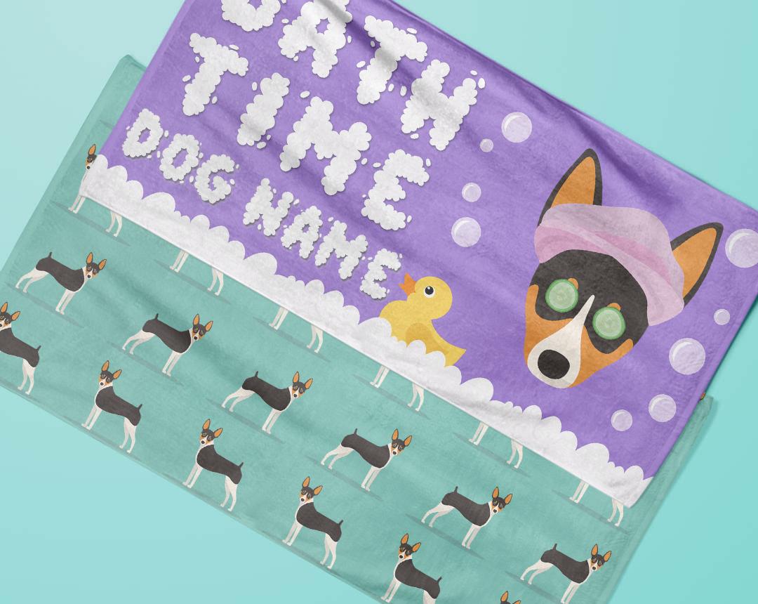 Personalized Dog Bath Towels