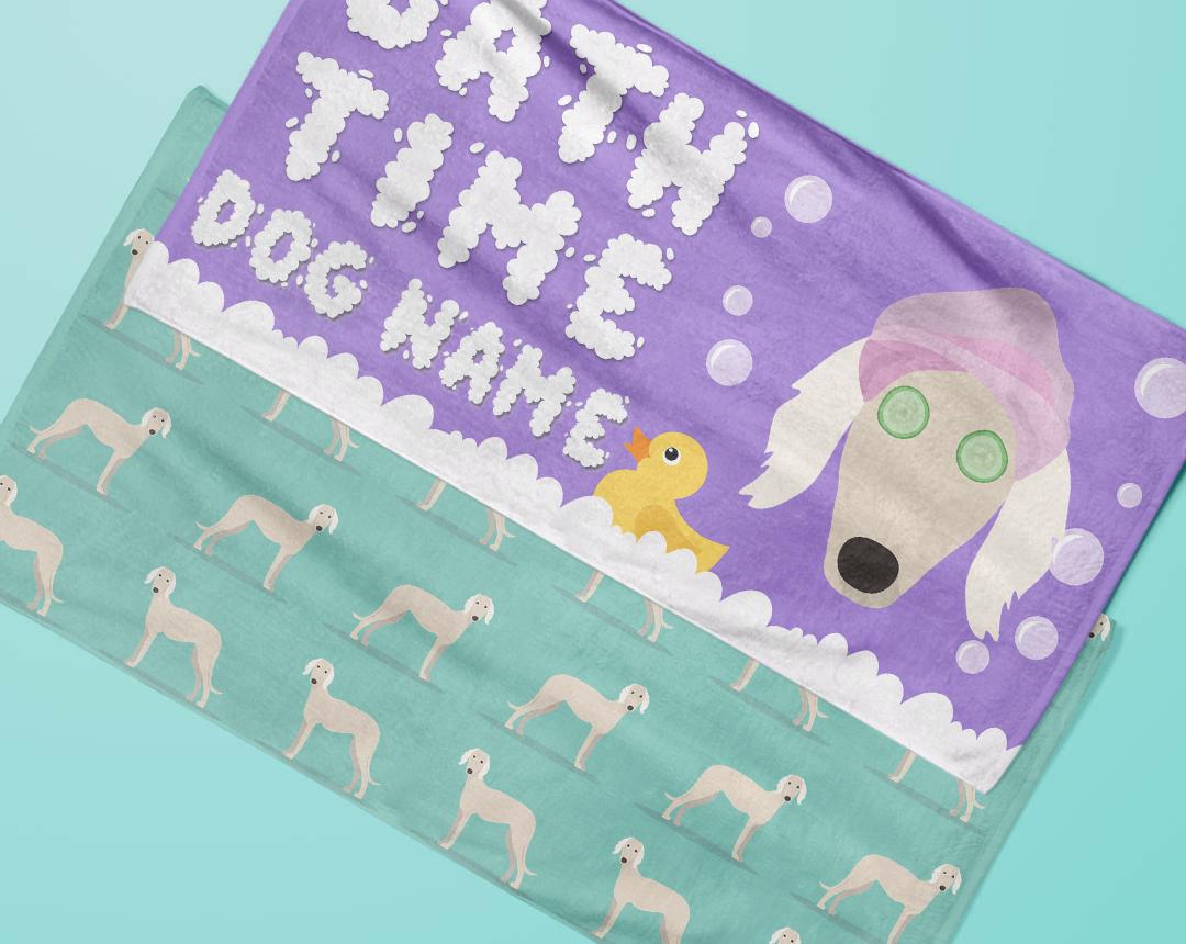 Personalized Dog Bath Towels