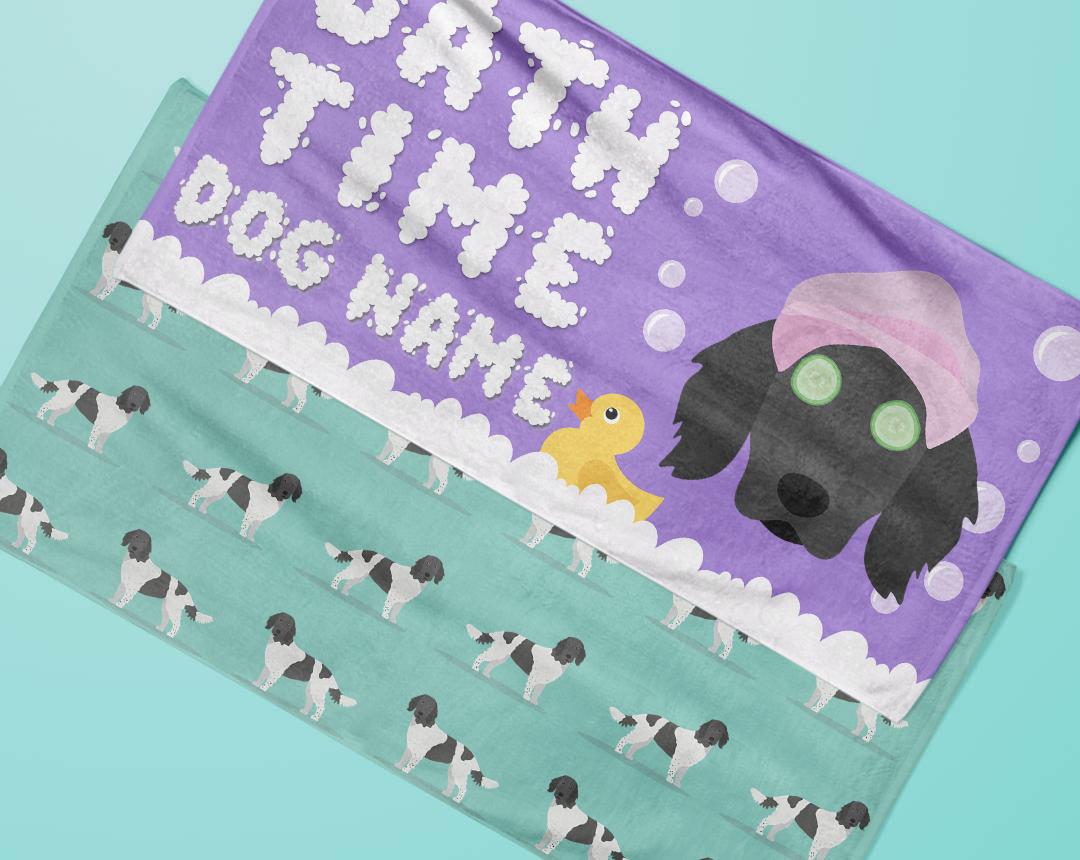 Personalized Dog Bath Towels