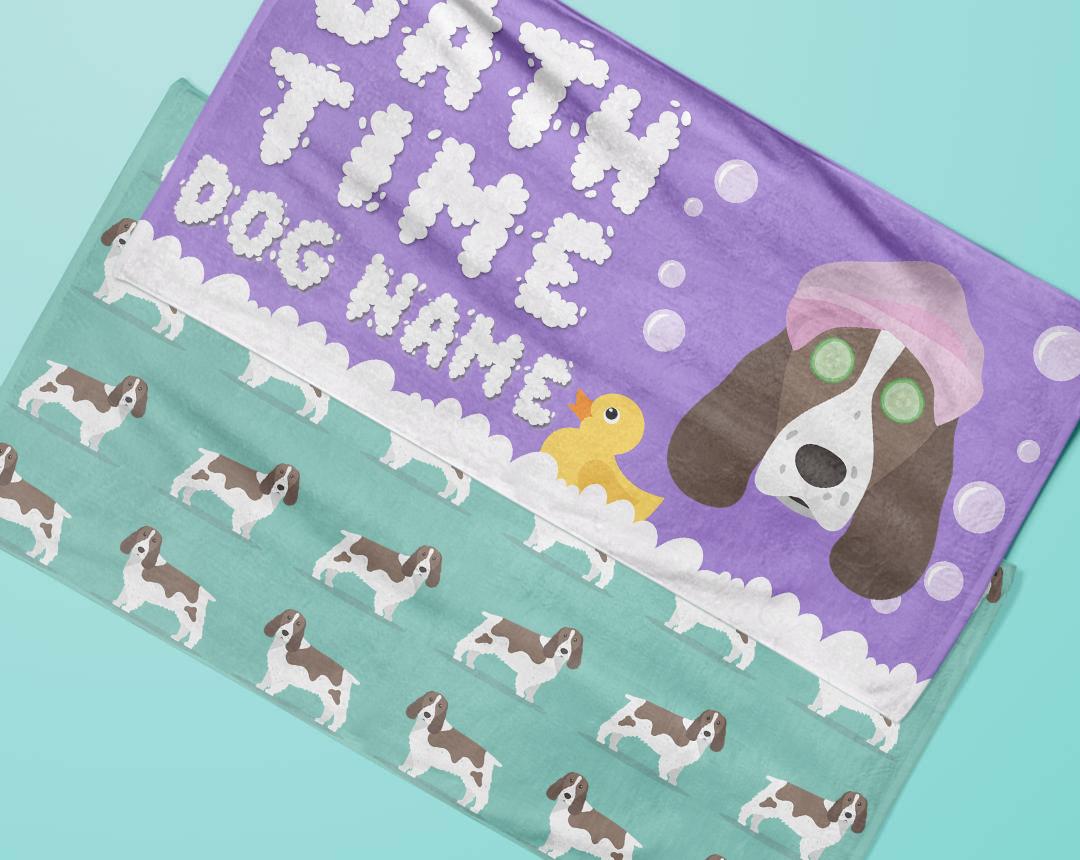 Personalized Dog Bath Towels