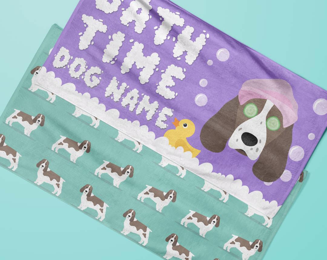 Personalized Dog Bath Towels