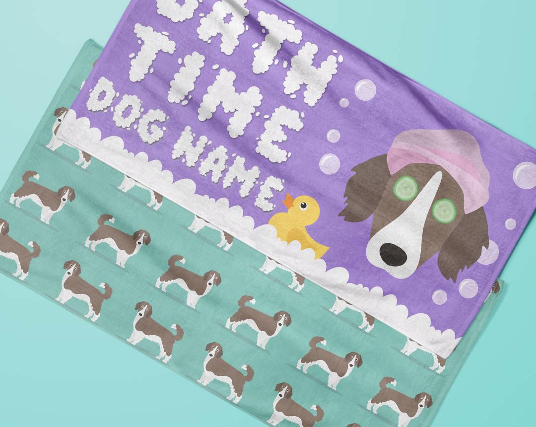 Personalized Dog Bath Towels