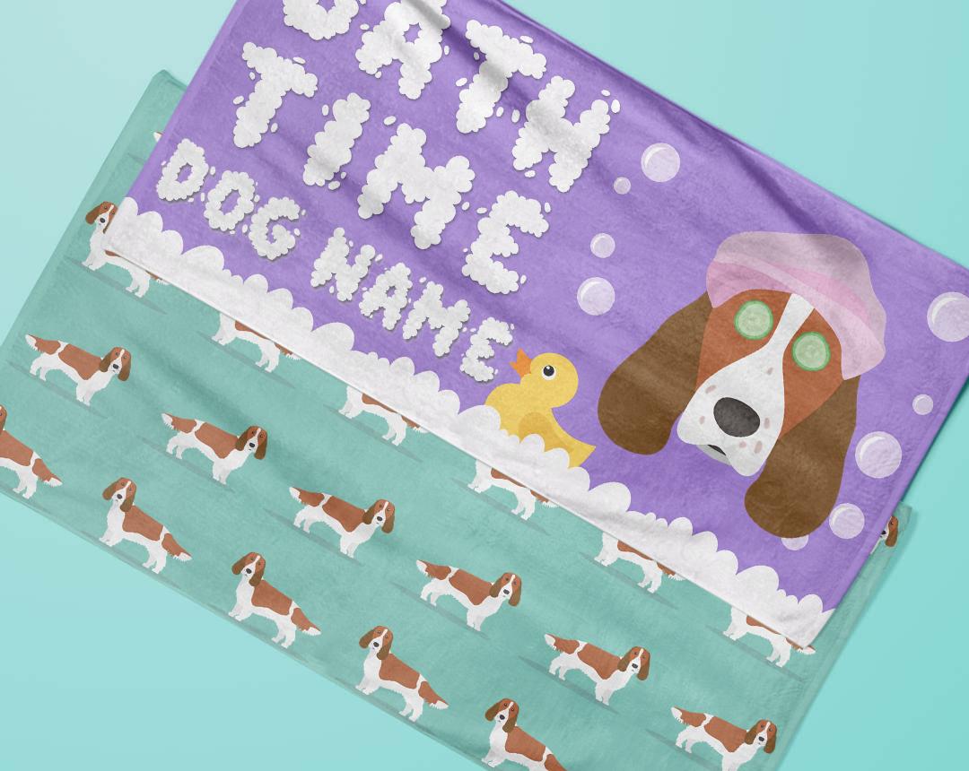 Personalized Dog Bath Towels