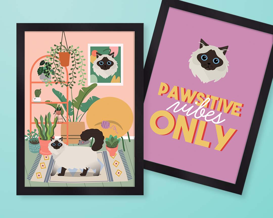 Personalized Cat Wall Art