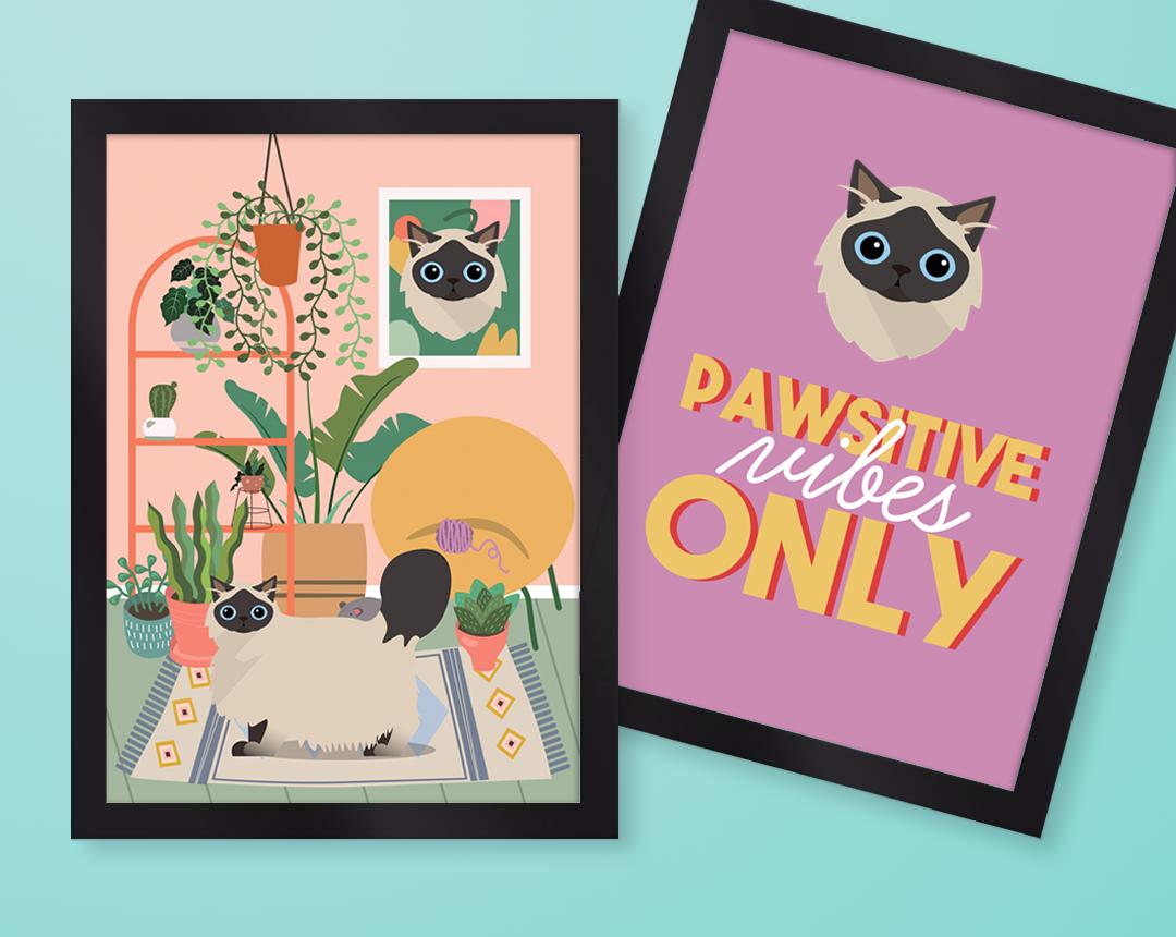 Personalized Cat Wall Art