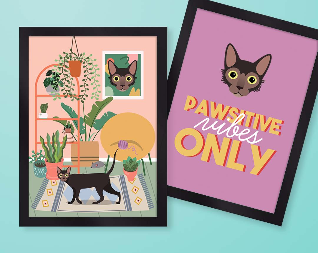 Personalized Cat Wall Art