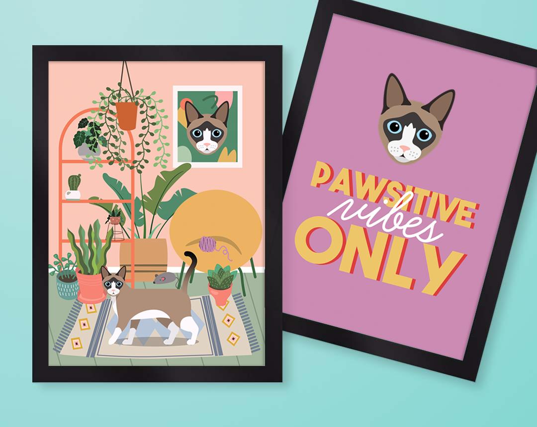 Personalized Cat Wall Art