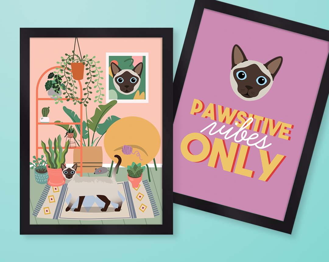 Personalized Cat Wall Art