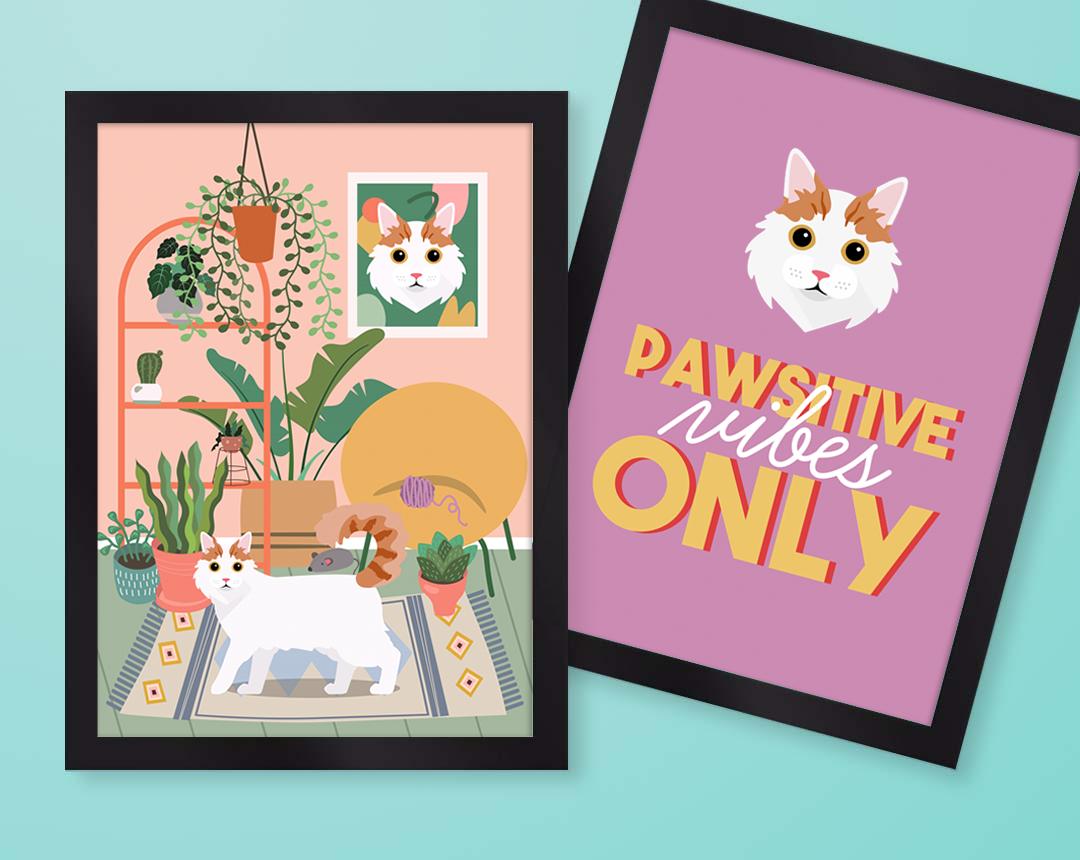 Personalized Cat Wall Art