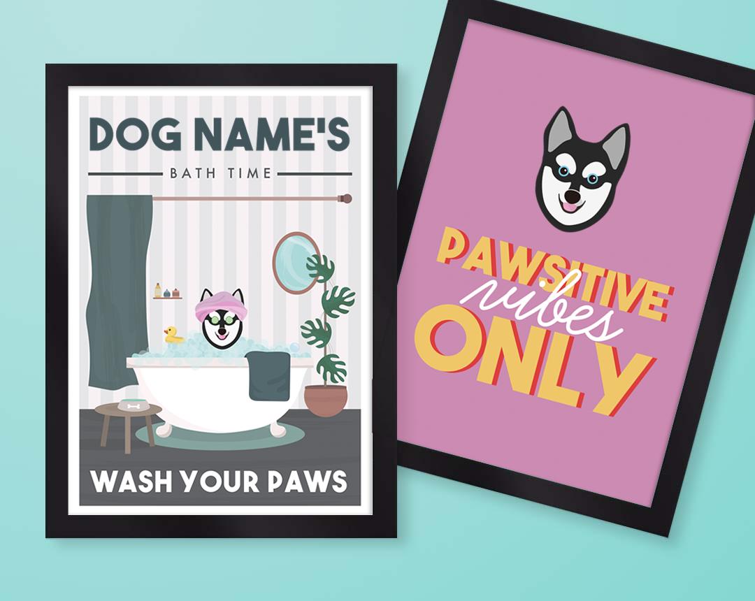 Personalized Dog Wall Art