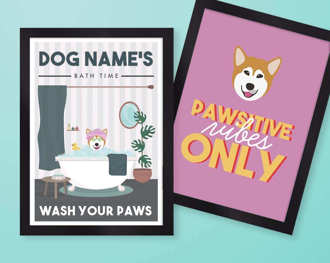 Personalized Dog Wall Art