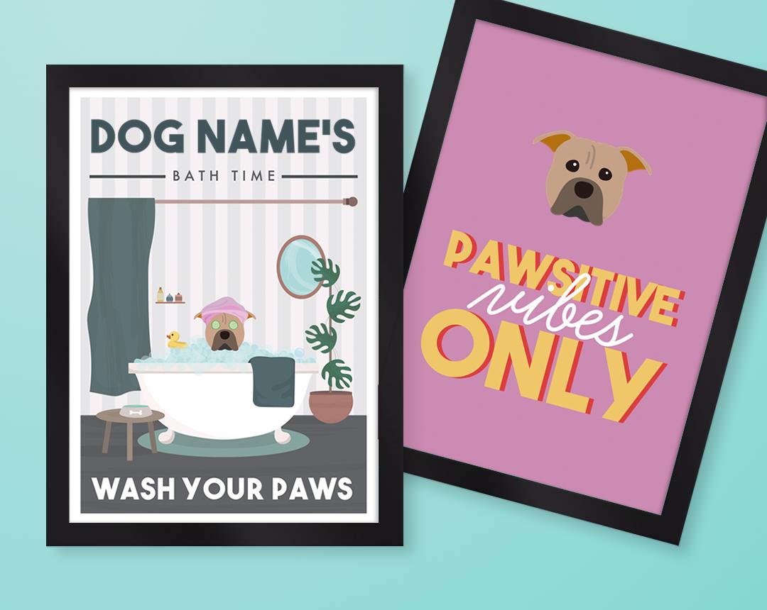 Personalized Dog Wall Art