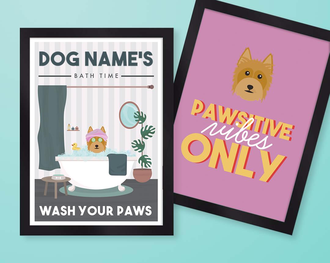 Personalized Dog Wall Art