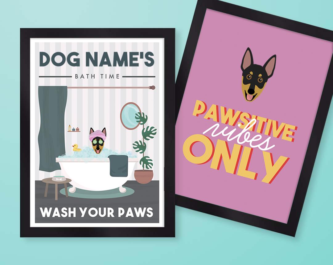 Personalized Dog Wall Art