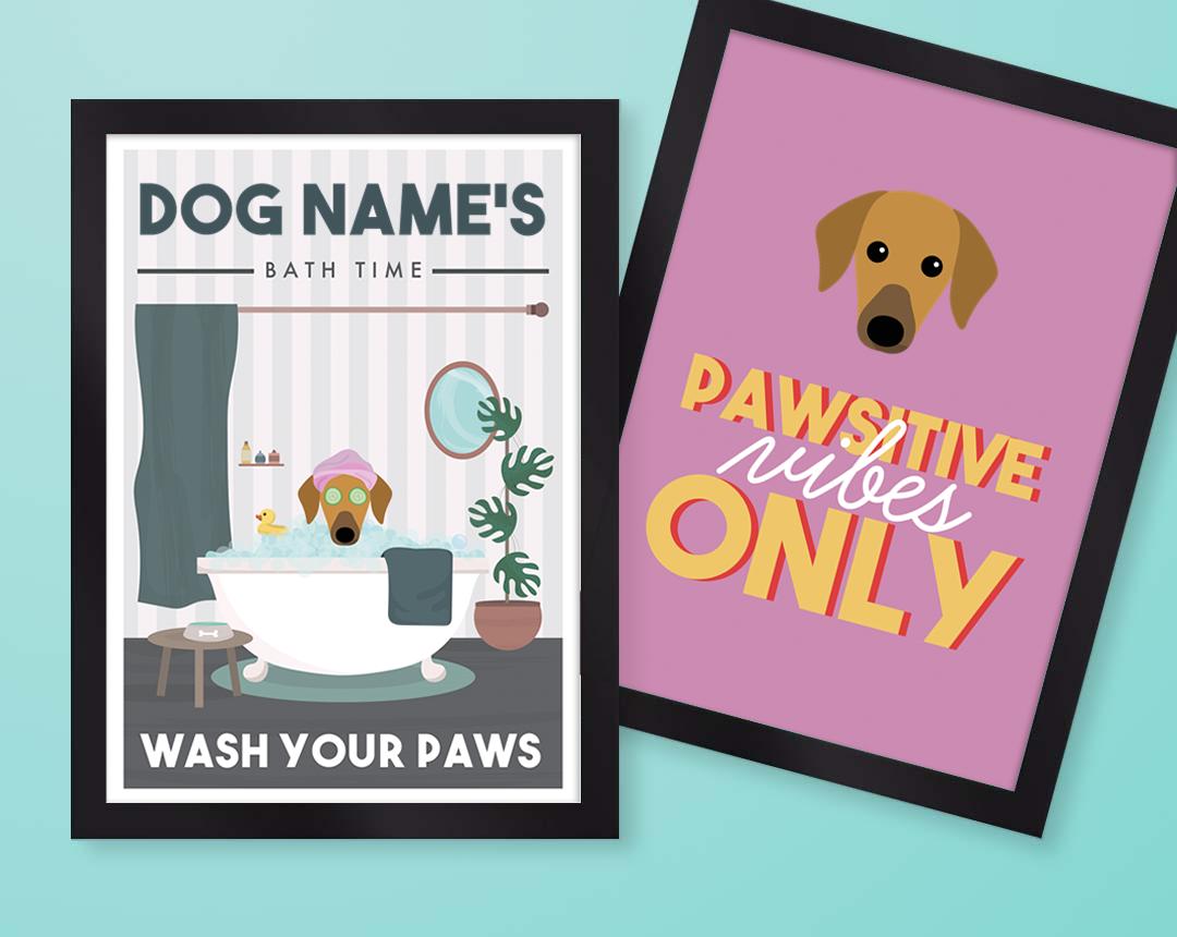 Personalized Dog Wall Art