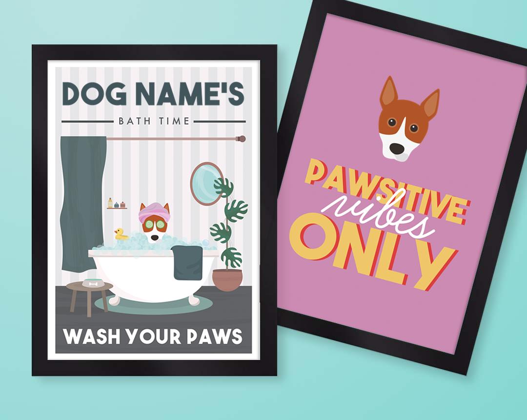 Personalized Dog Wall Art