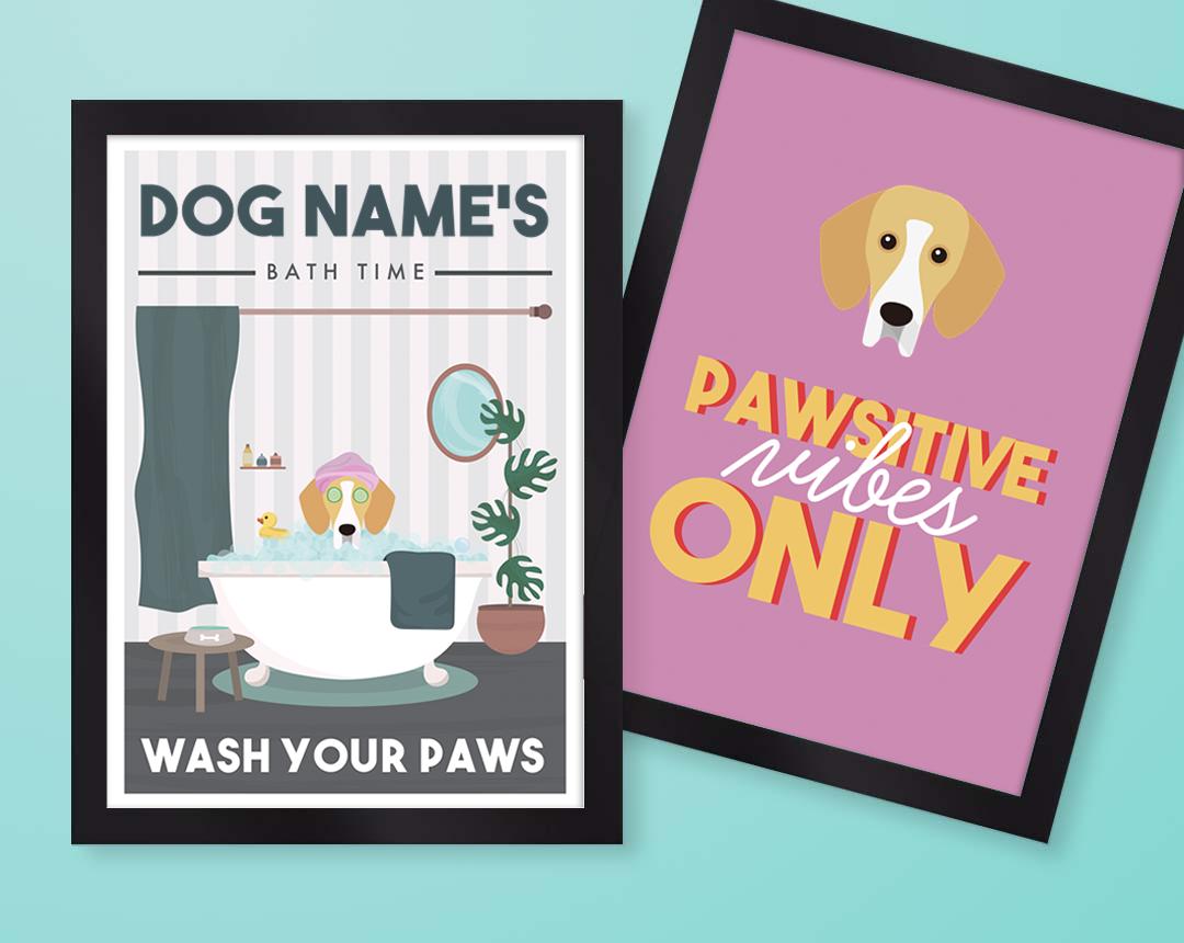 Personalized Dog Wall Art