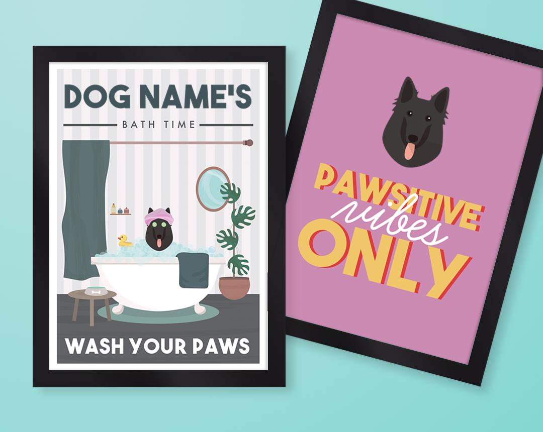 Personalized Dog Wall Art