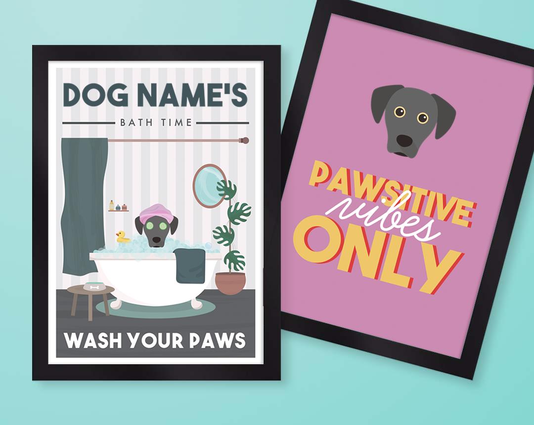 Personalized Dog Wall Art